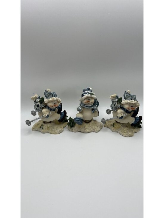 Other - Snowman Figurine Set Skiing & Winter Scene Holiday Decor